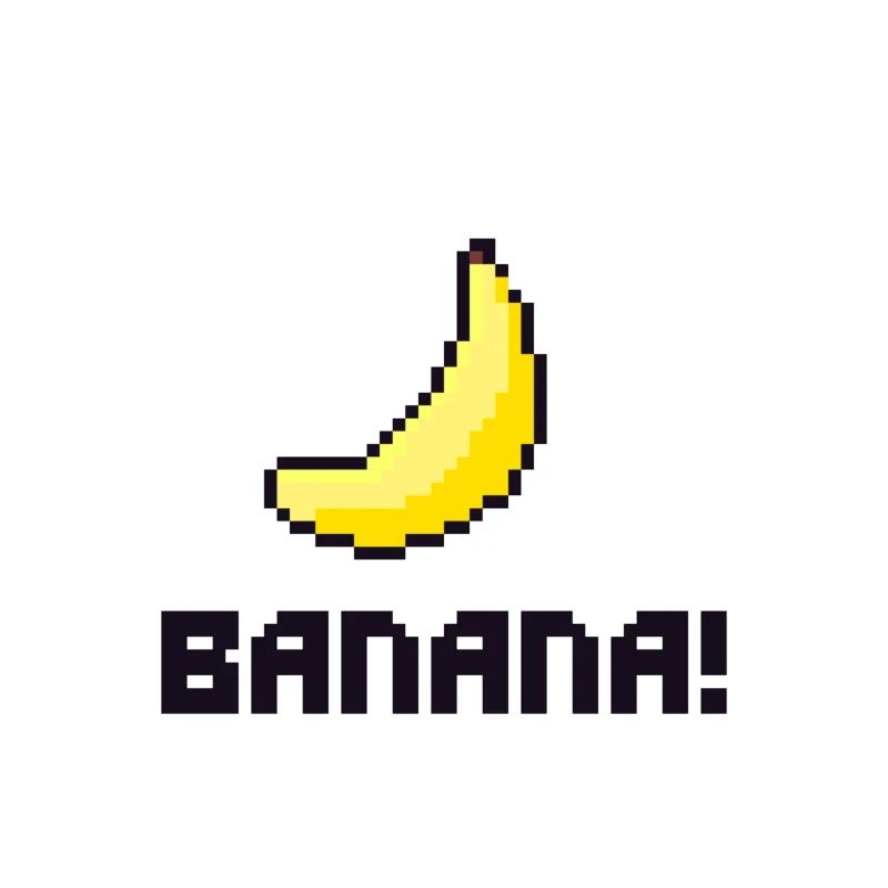 Retro Banana PixelArt