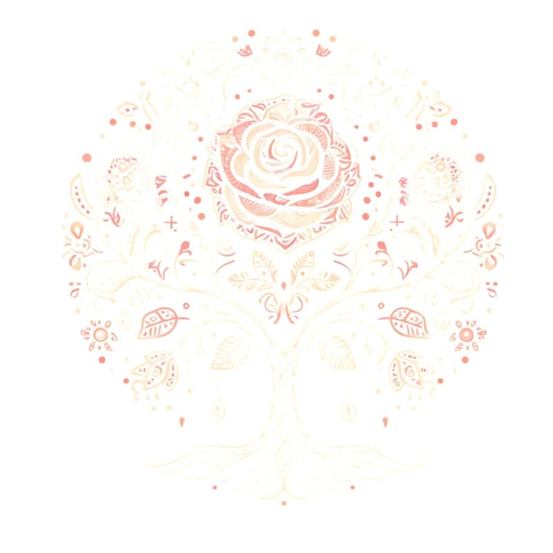 Lebensbaum-Rose Boho