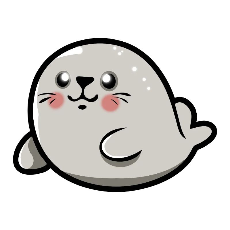 Bébé phoque chibi kawaii