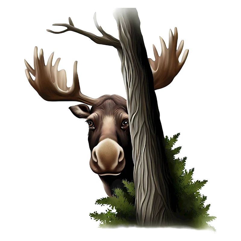 Hide-and-seek: Moose