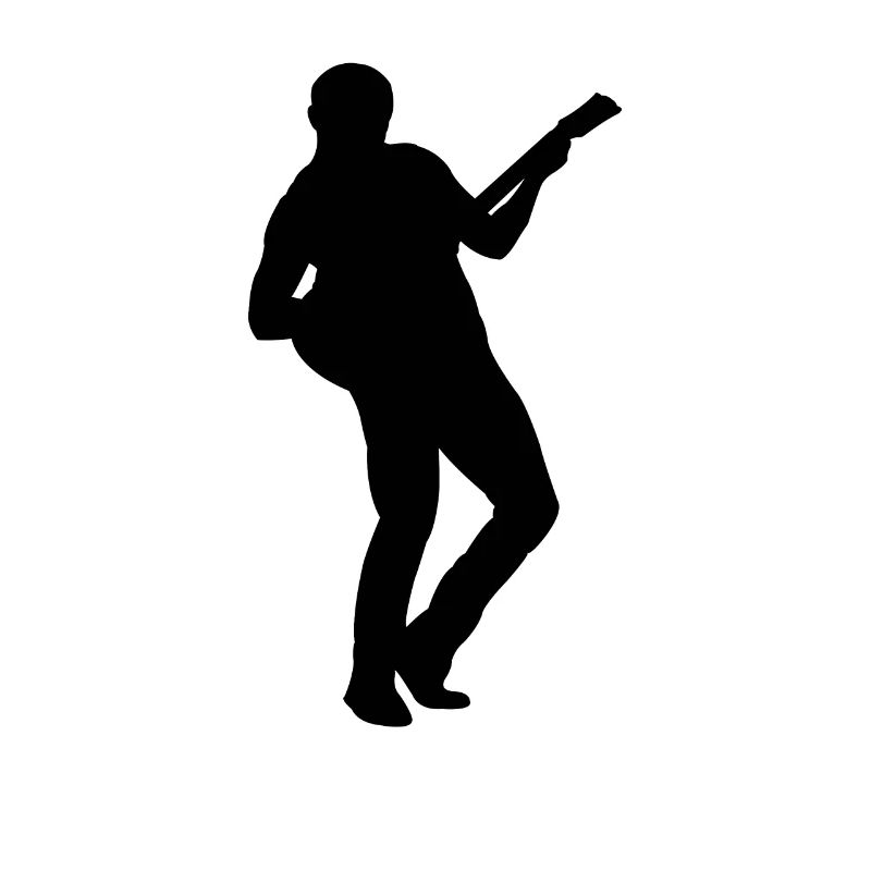 Gitarrist Silhouette