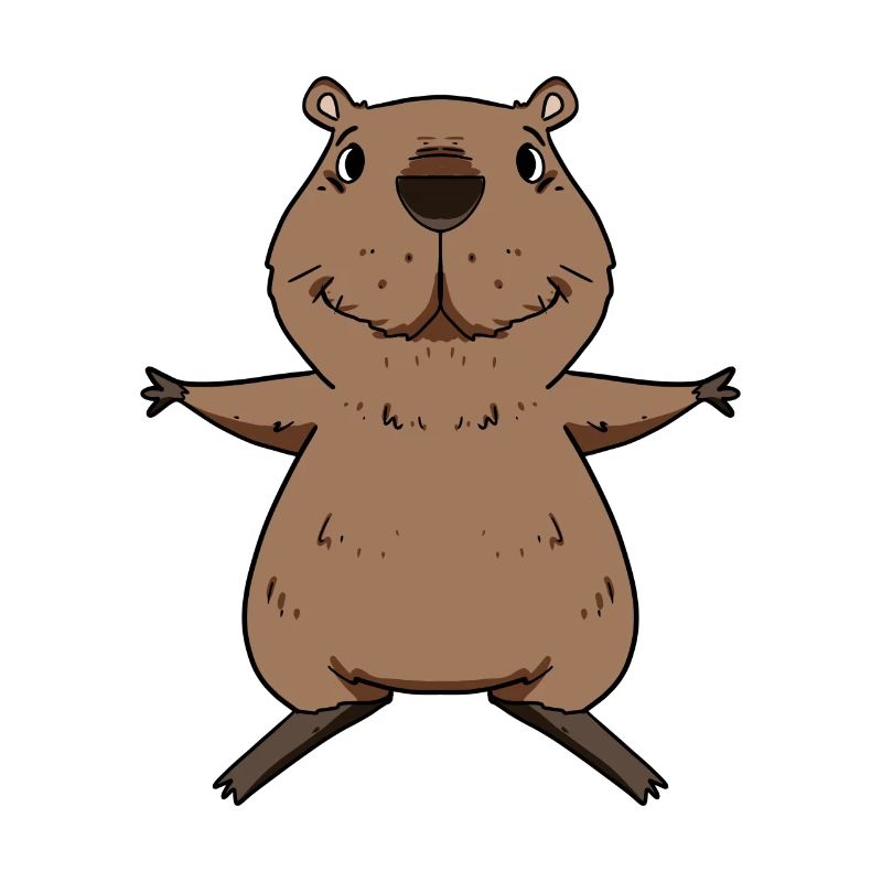 Capybara capybara motif