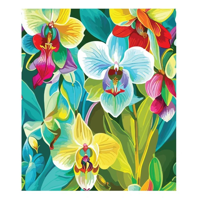 Orchid Pattern Tropical Pattern Jungle Pattern