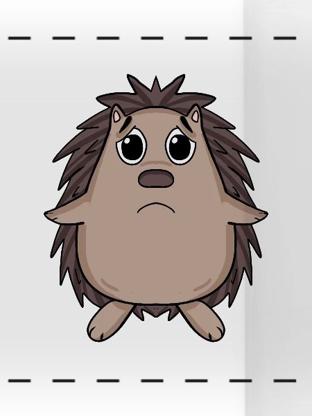 Igel Traurig - trauriger Igel