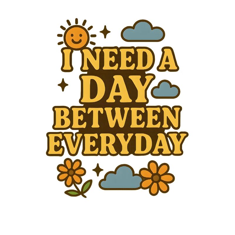 I Need a Day Between Everyday Funny Saying