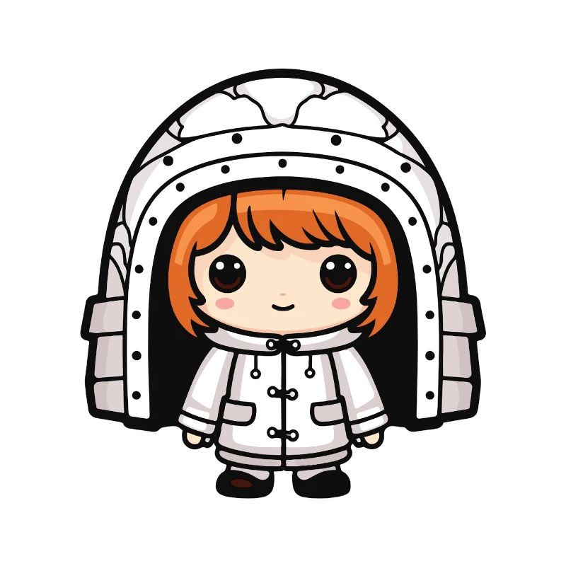 Winter Eskimo Iglu Comic