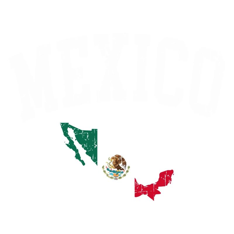 carte du drapeau du Mexique