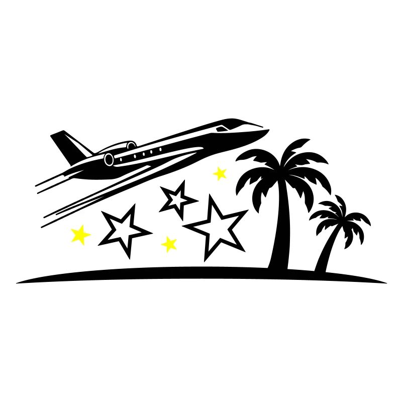 Vacation Airplane Beach