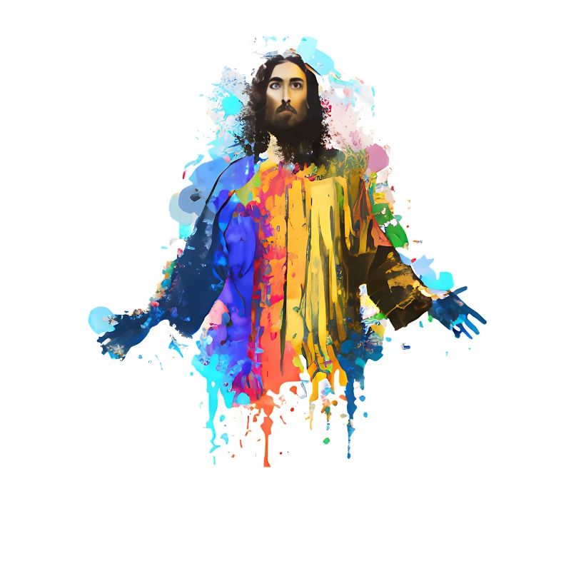 Farbenfroher Jesus