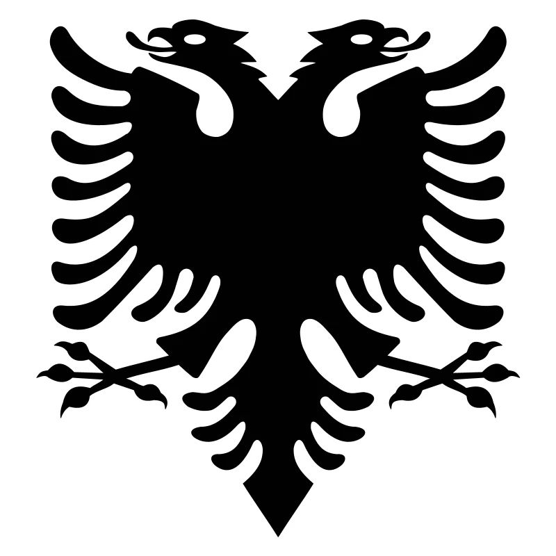 Double headed eagle emblem icon gift sign