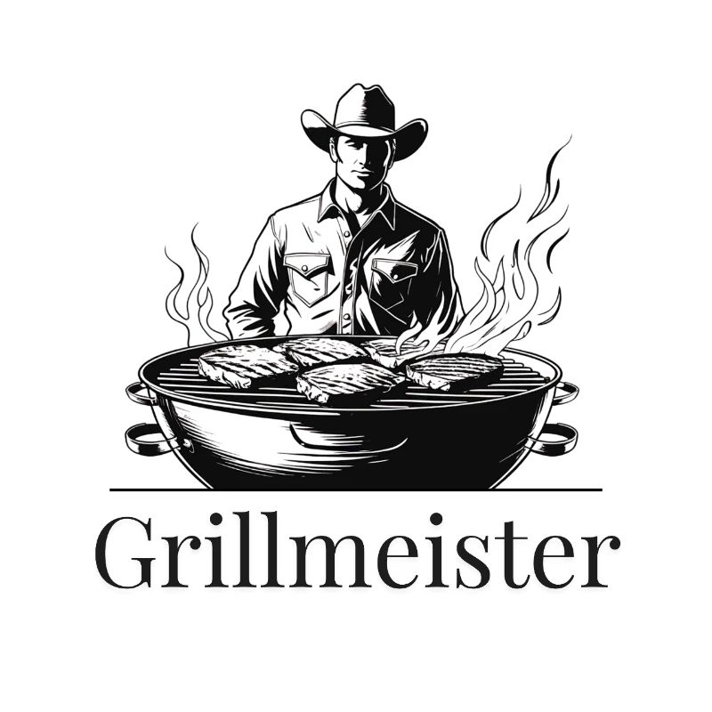 Western Grill Master Illustration