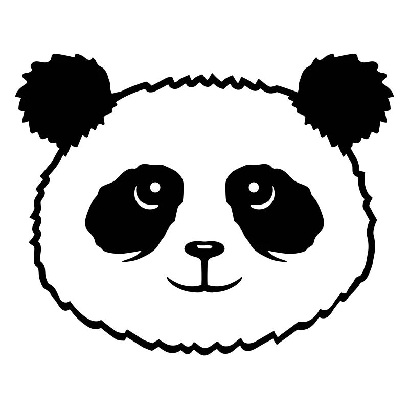 Panda Bear Face Mignon Kawaii Sourire Mignon
