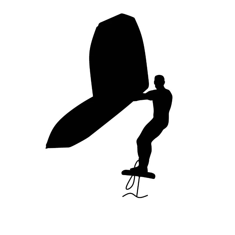 Surfer foiling
