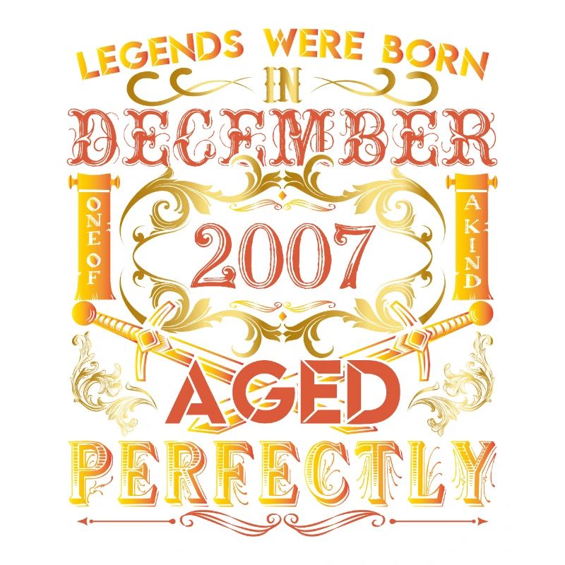Dezember 2007 - Geburtstag 2007 wurden Legenden geboren.