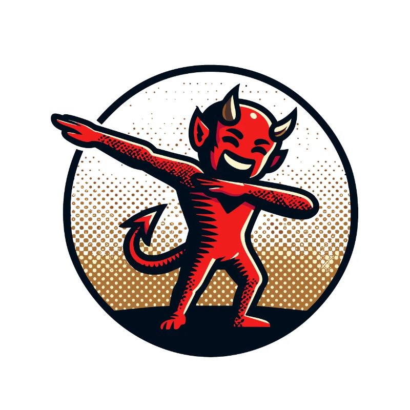 Dabbing Devil Funny Dabbing Design