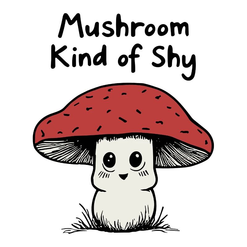 Champignon un peu timide