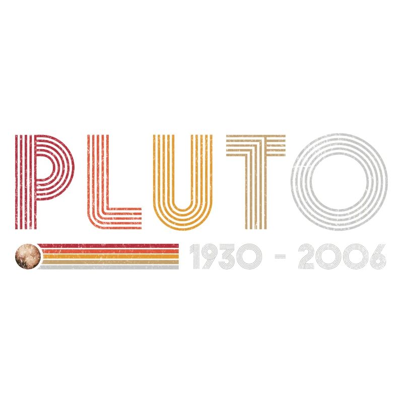 Pluto Never Forget Science and Astronomy Retro