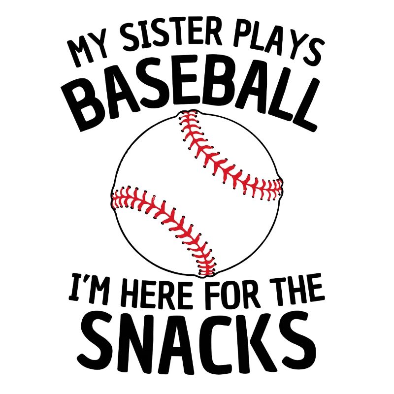 Drôle de conception de sœur de baseball