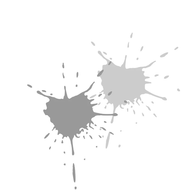 Art - Exploding color blots in gray