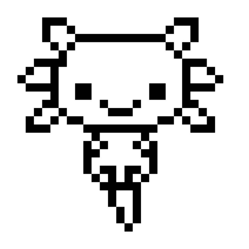 Axolotl pixel art