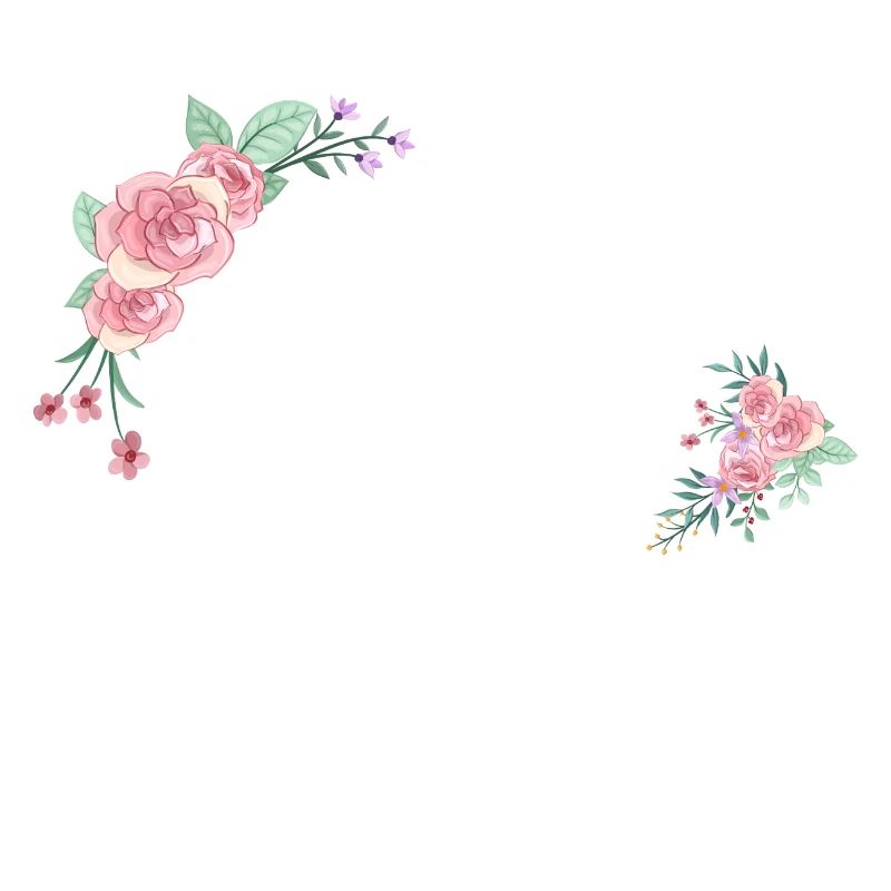 Buchstabe q Blumen