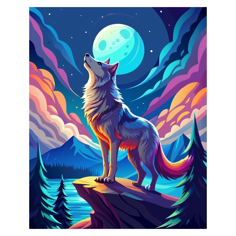 heulender Wolf