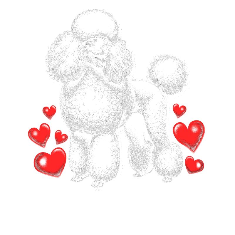 Mon caniche est ma Saint-Valentin
