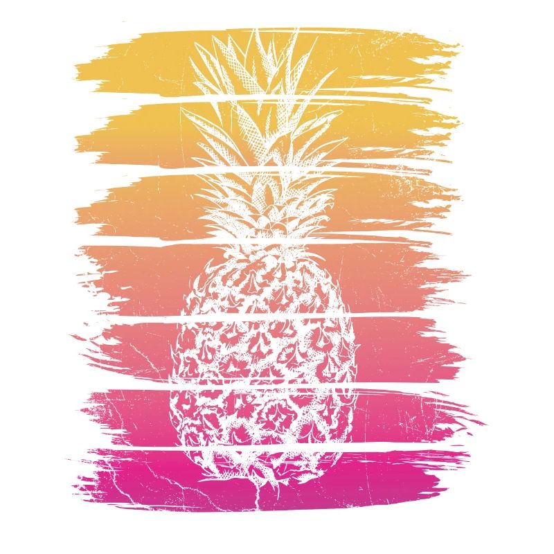 Pineapple retro design For beach lovers Pineapple