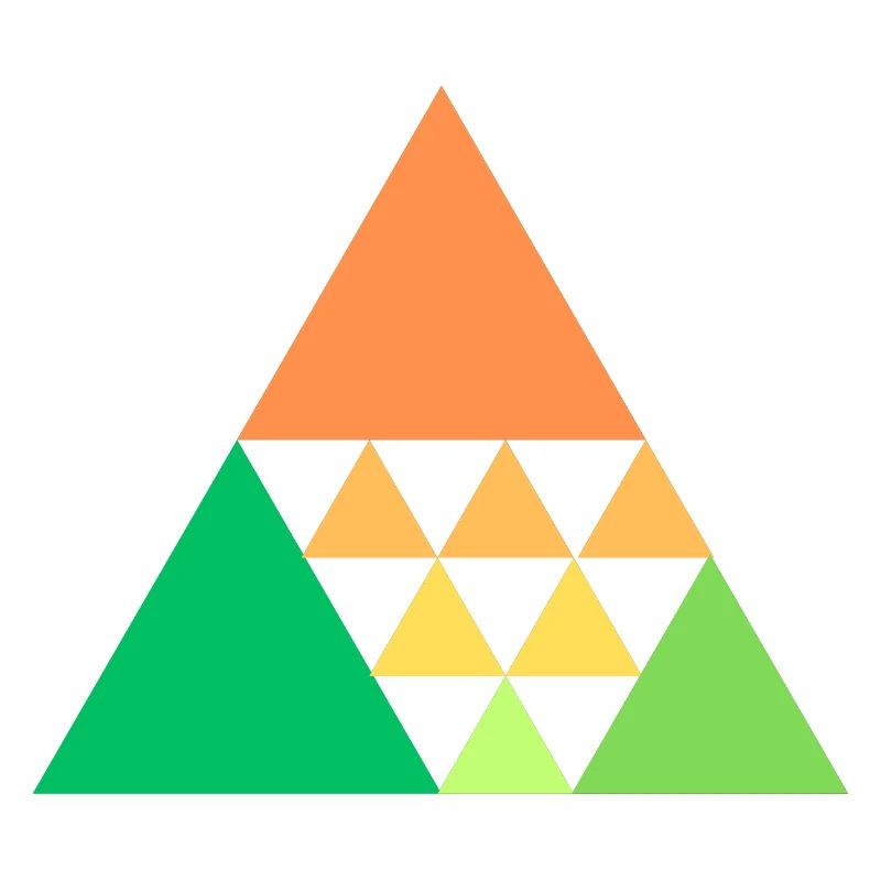 Colorful triangles