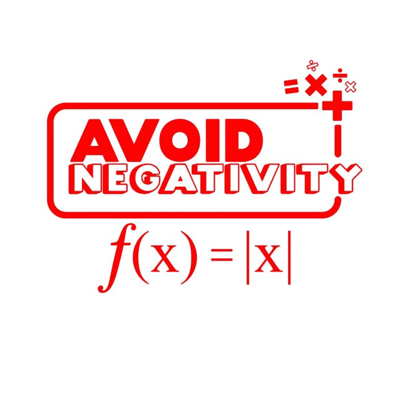 Avoid negativity - red