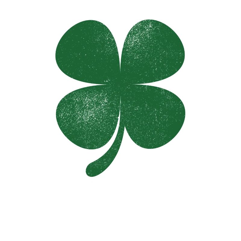 Distressed Green Four Leaf Clover Saint Patricks