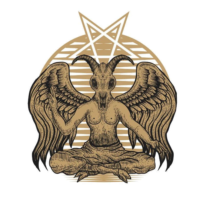 Baphomet Satan Teufel Lucifer Dämon 666 Geschenk