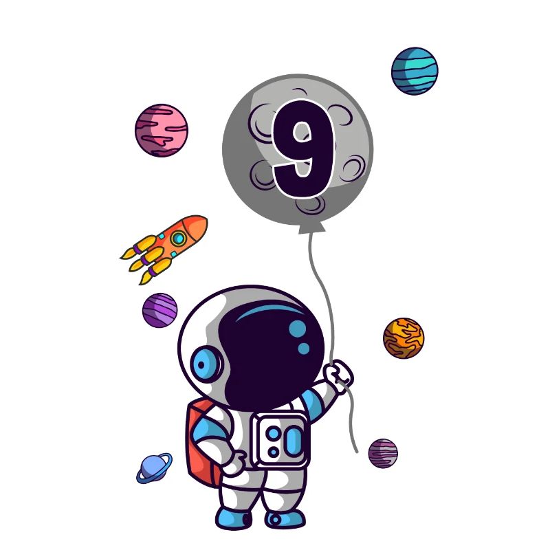Cadeau de 9 ans de l'espace extra-atmosphérique 9e anniversaire de l'astronaute