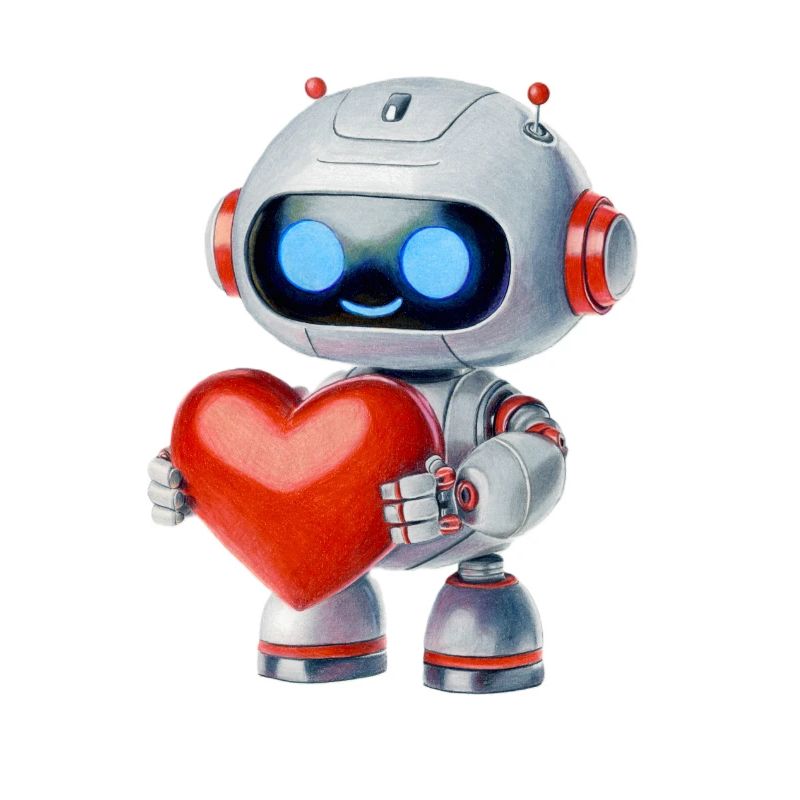 Roboter mit Herz