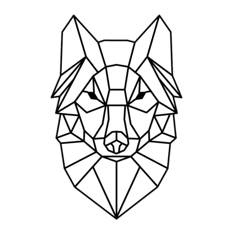 Conception de tête de loup simple