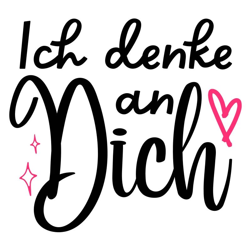 "Ich denke an Dich" Motiv,Valentinstagsgeschenk