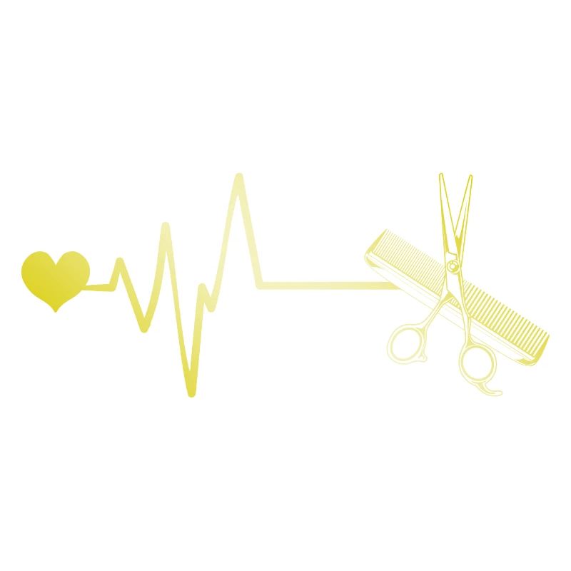 Ciseaux Barber Pulse Coeur Amour