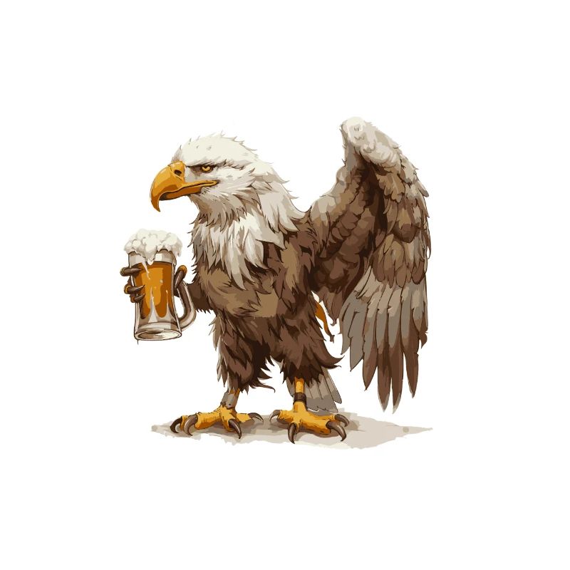 Bière Eagle Drôle