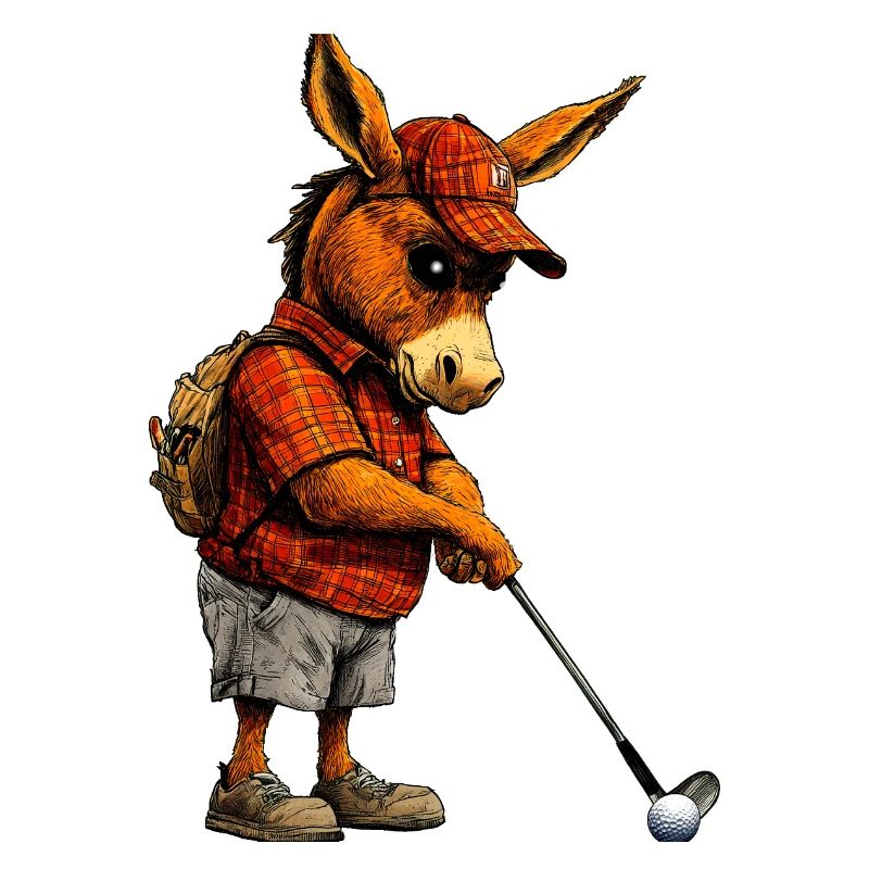 Golfer Donkey