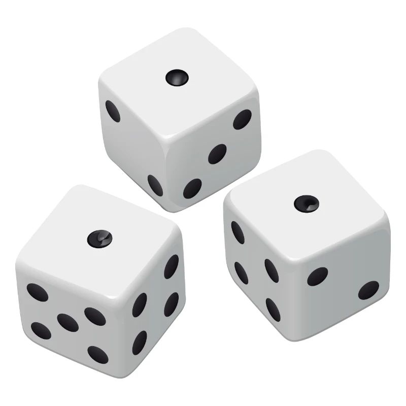 Dices Realistic - Three Realistic Cubes