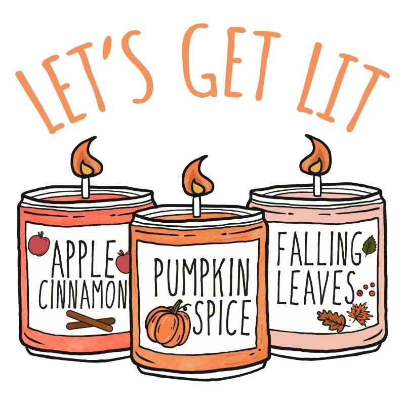 Let’s Get Lit Fall Pumpkin Spice Scented Candle