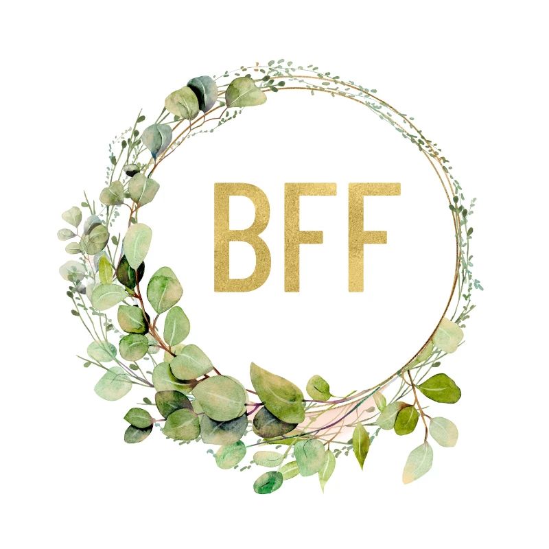 BFF! Eucalyptus wreath customizable