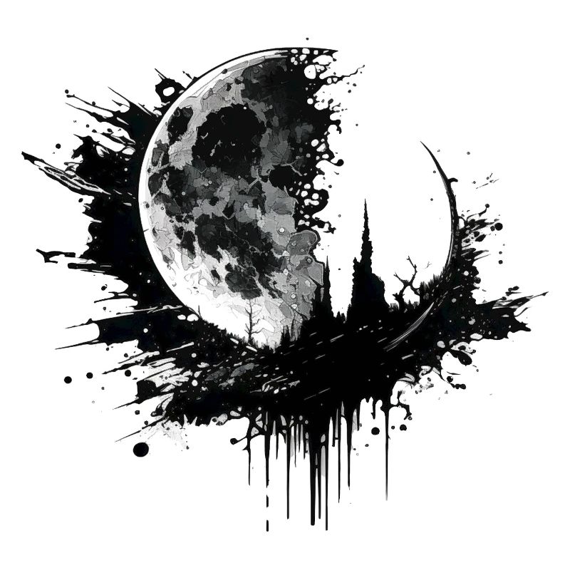 Moon Graffiti Black