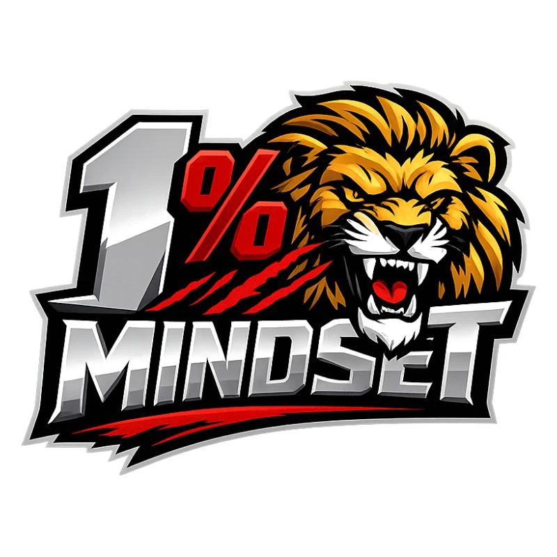 1% Mindset Löwen-Logo