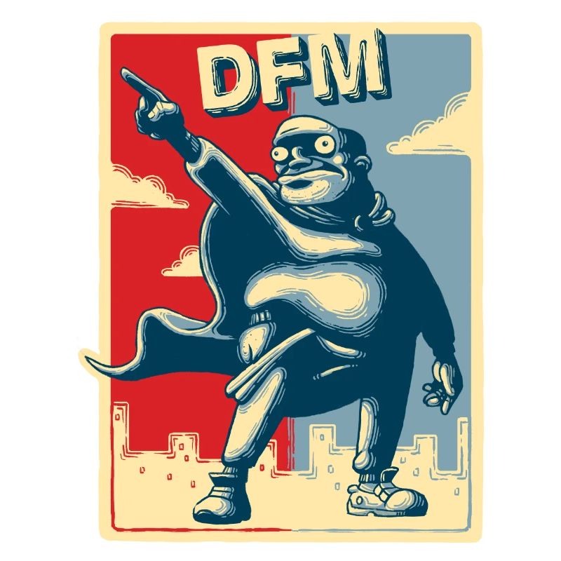 Diarrhea motif "Big Business" rectangular