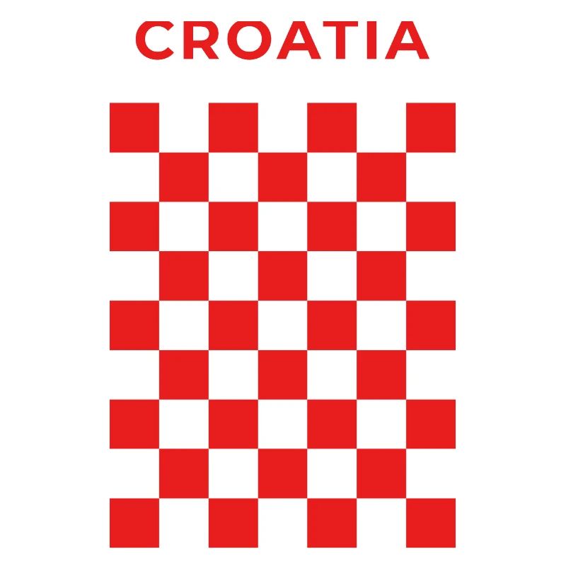 Croatian Checker Red