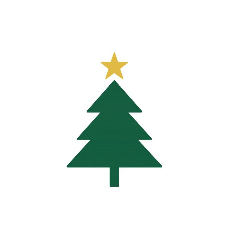 Minimaler Weihnachtsbaum mit Stern