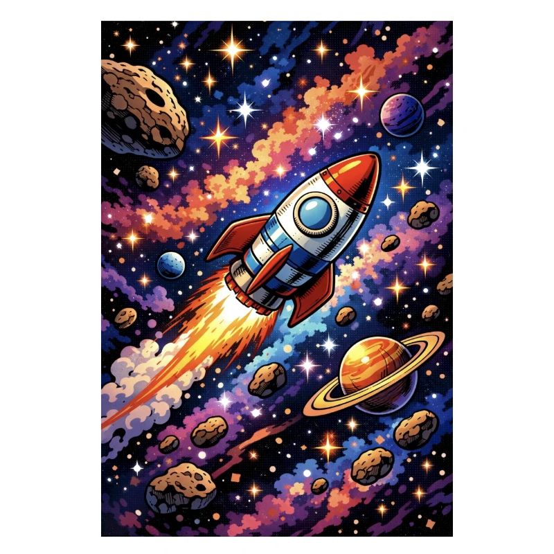 Rocket flight through cosmos
