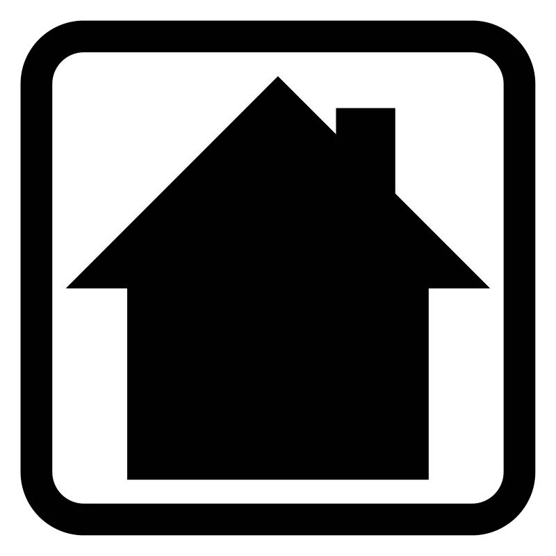 Haus Logo Button Symbol