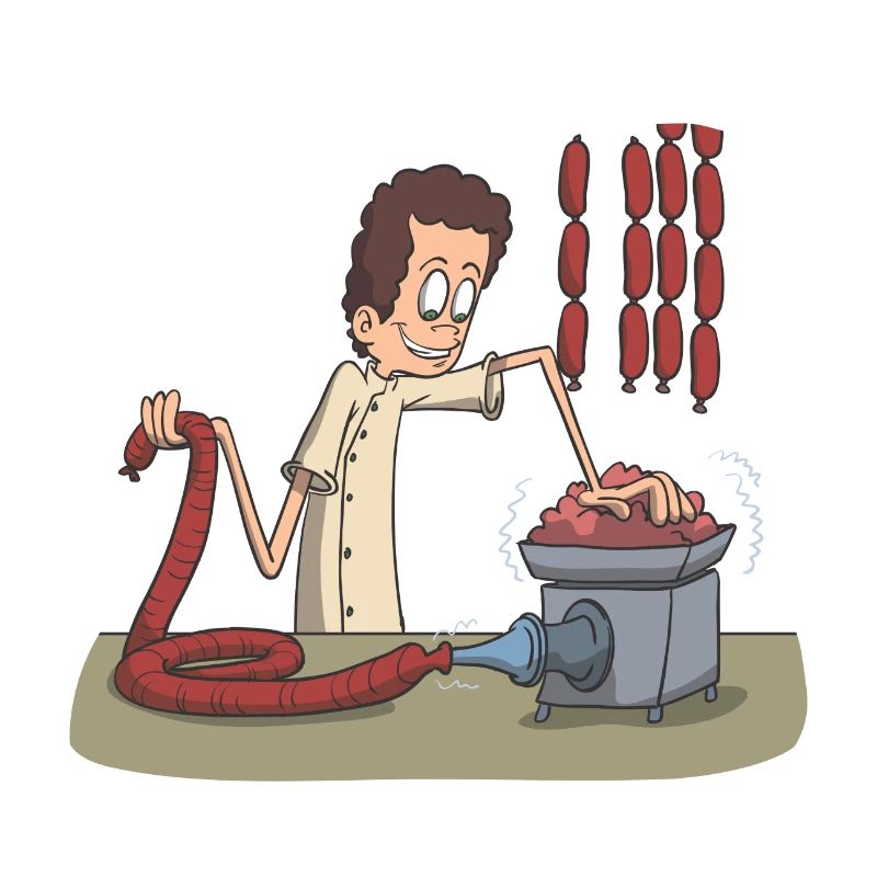 Metzger Messer Fleisch Wurst